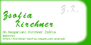 zsofia kirchner business card