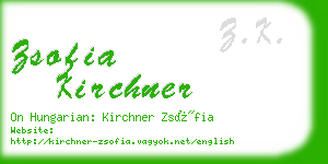 zsofia kirchner business card